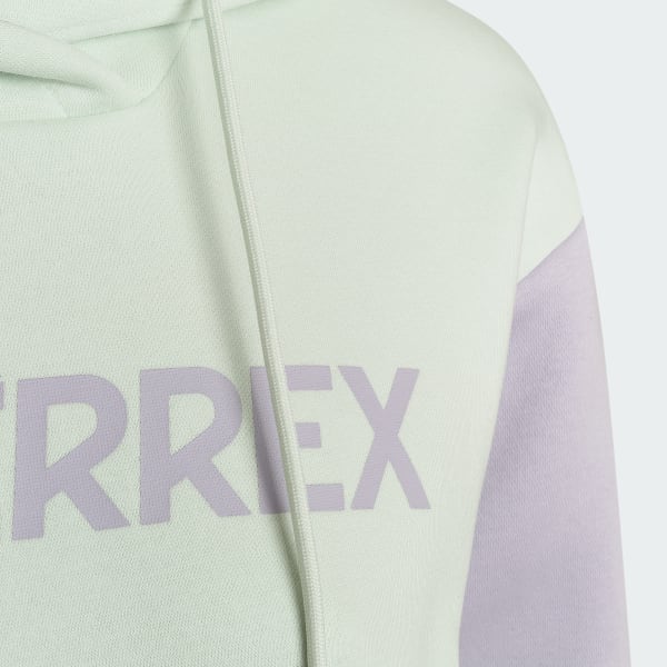Morado Buzo con Capucha Terrex Multi Logo Grande