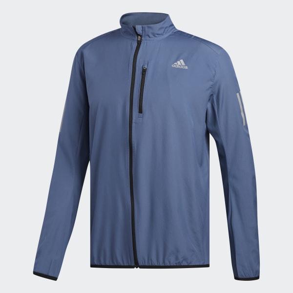 adidas running jacket blue