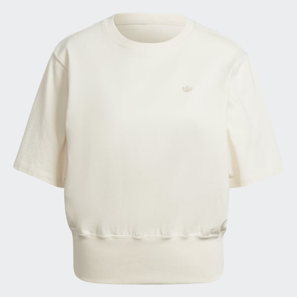 Hvid Adicolor Oversize No-Dye T-shirt MCB36