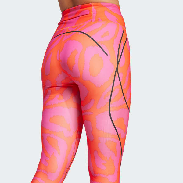 Naranjo Calzas Largas de Running TruePace adidas by Stella McCartney Tiro Medio