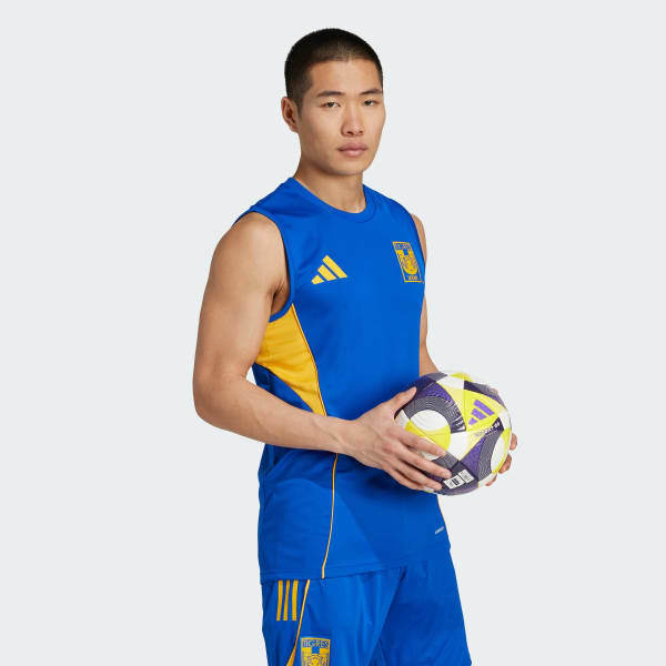 Azul Playera de entrenamiento sin mangas Tigres UANL Tiro 25 Competition