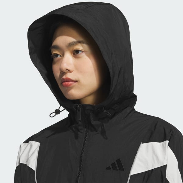 アディダス STADIUM CHROME ウーブンジャケット - ブラック