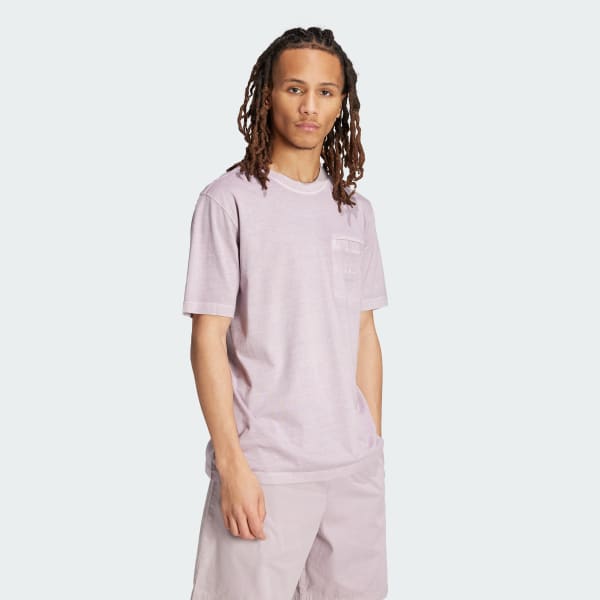 Purple Trefoil Essentials + Dye Pocket T-Shirt