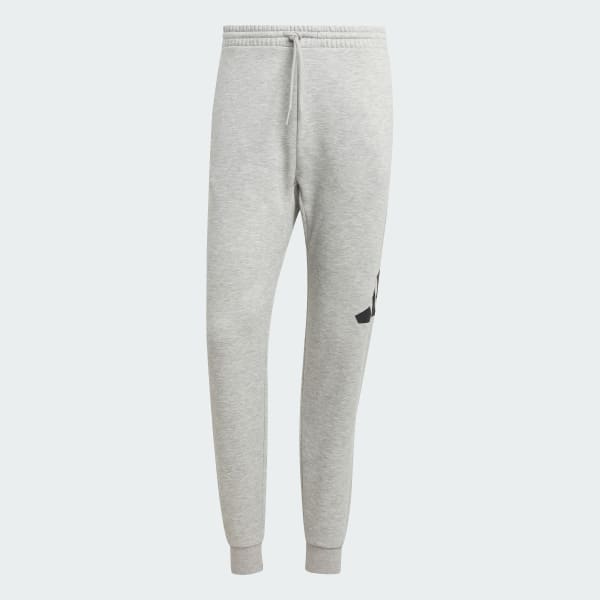 Grey Essentials Big Logo Cuffed Fleece Pants