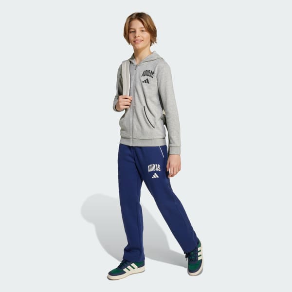 Gra Seasonals Essentials Collegiate Typography Full-Zip Hoody Kids