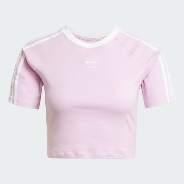 Purple 3-Stripes Baby Tee