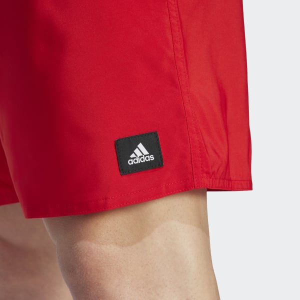adidas mens Solid CLX Shorts SL Team Collegiate Red/White X-Small
