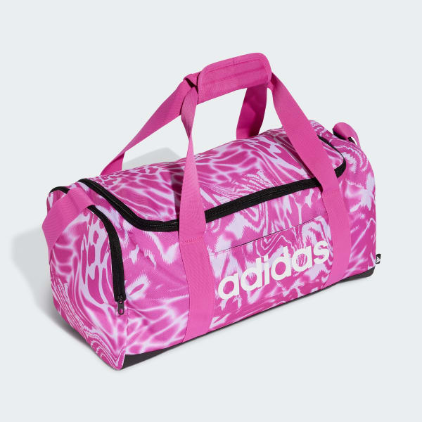 Rosa Maleta Deportiva Linear Graphic Duffel Pequeña