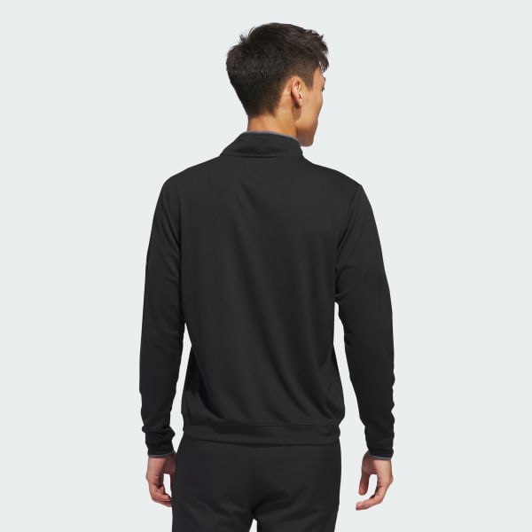 noir Haut demi-zip léger