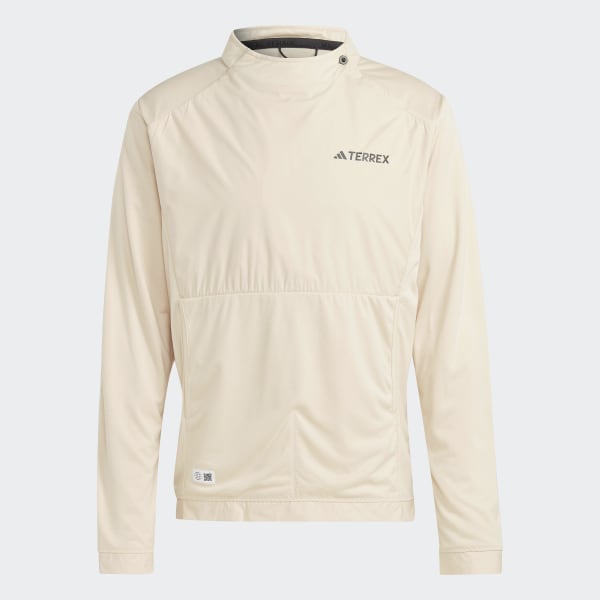 adidas TERREX Made to Be Remade Hiking Midlayer Top - Beige, Men's Hiking