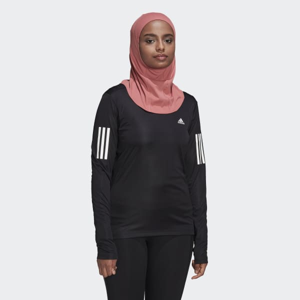 adidas Icons 3-Stripes Sport Hijab - Red | Women's Running adidas US