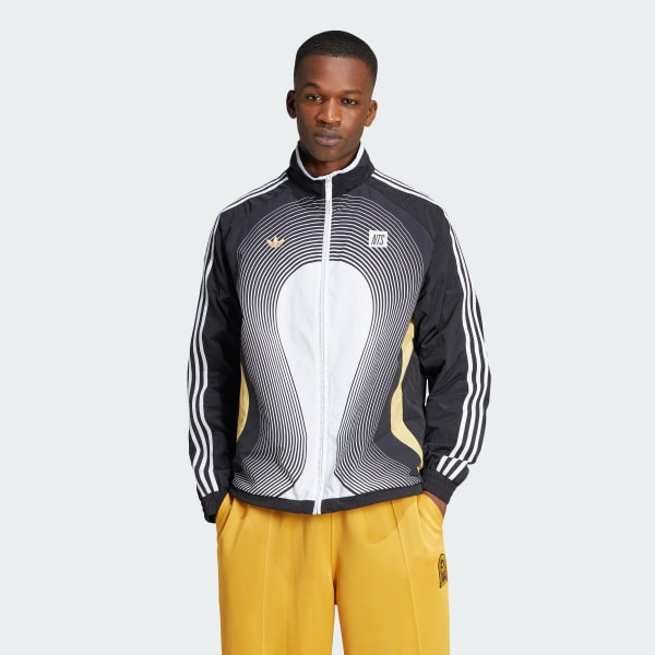 Black adidas x NTS Radio Allover Print SST Track Top