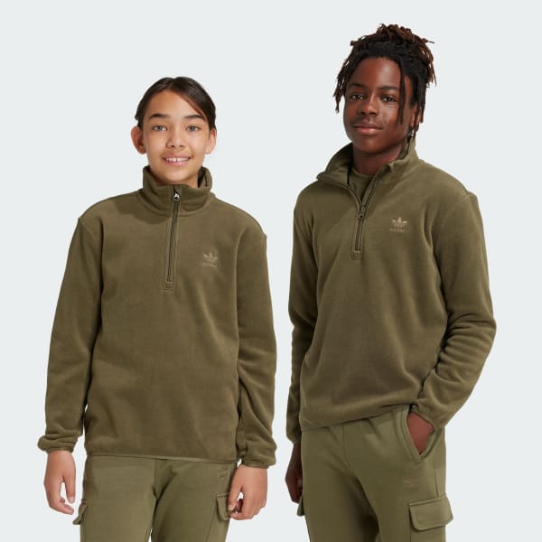 Green zip sweatshirt discount