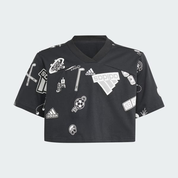 Cropped t shirt adidas cheap