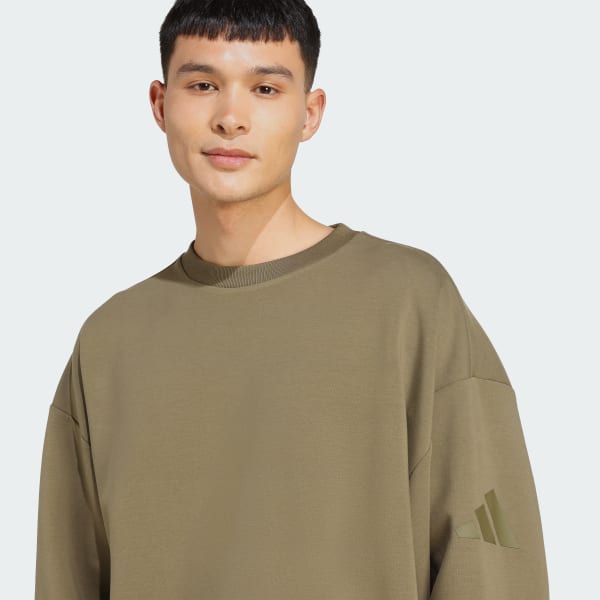 adidas SOFT LUX SWEATSHIRT - Green | Free Shipping with adiClub