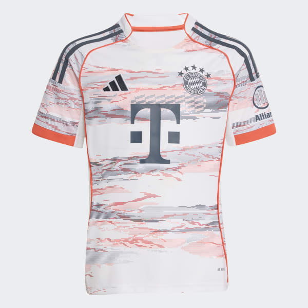 adidas FC Bayern 25/26 Away Jersey Kids - White | Free Shipping