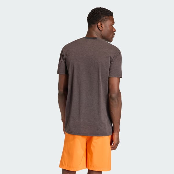 สีน้ำตาล เสื้อยืดออกกำลังกาย Designed for Training