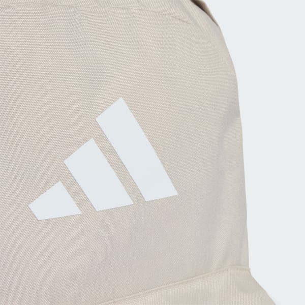 Beige Classic 3 Bar Logo Backpack