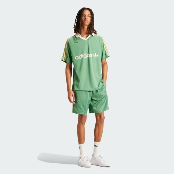 Verde Camiseta Pinstripe
