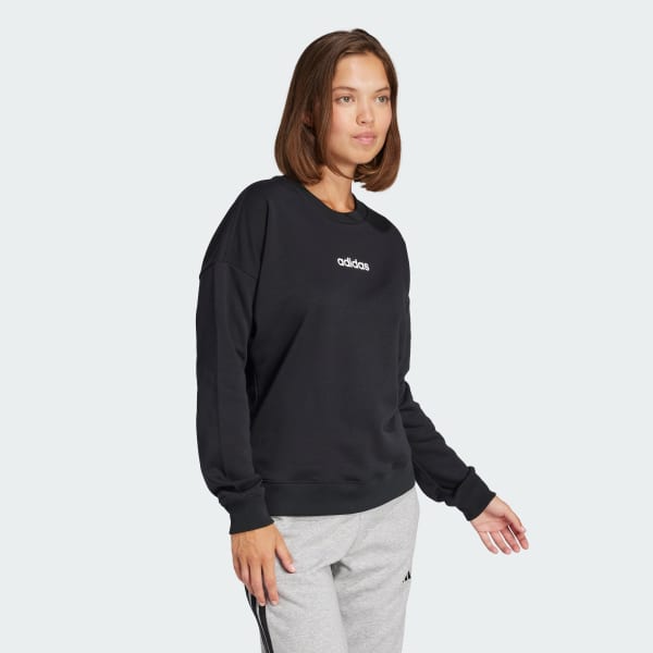 Preto Moletom Essentials Linear French Terry