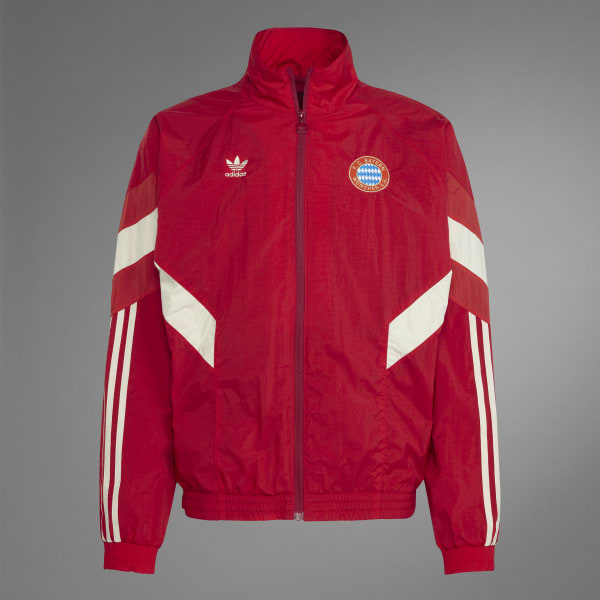 Adidas burgundy track top top
