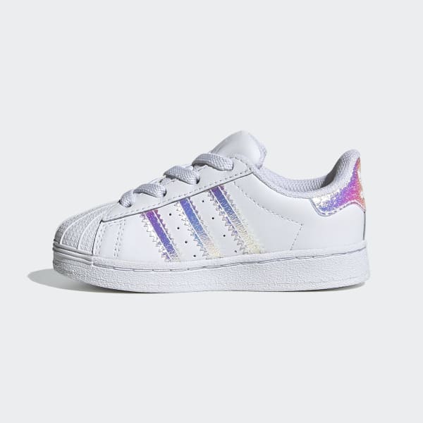 adidas originals junior superstar iridescent trainer