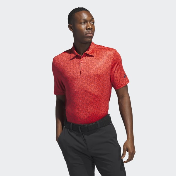 Vapor graphic print red golf shirt Men's Golf Polo (red shirt