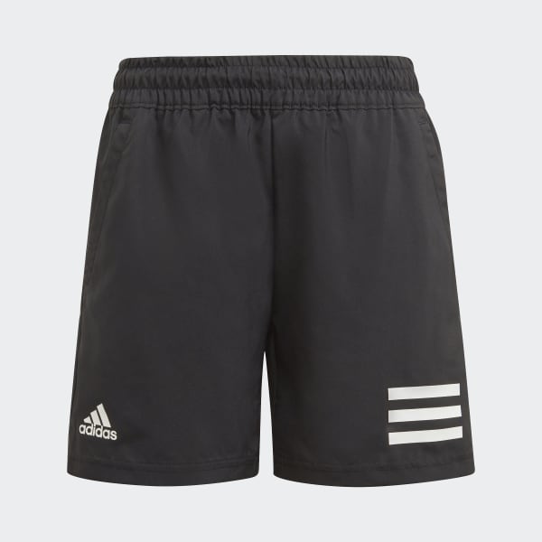Negro Shorts de Tenis Club 3 Rayas