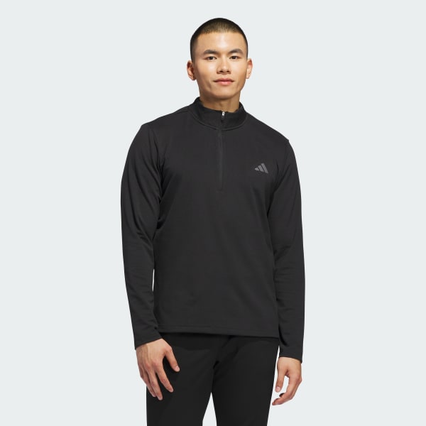 Black PERFORMANCE 3-STRIPE QUARTER-ZIP Sweatshirt