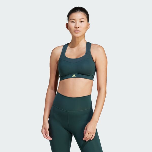 Women's Clothing - adidas TLRD Impact Training High-Support Bra - Green
