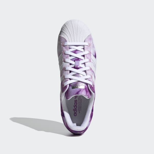Adidas superstar slip top on enfant violet