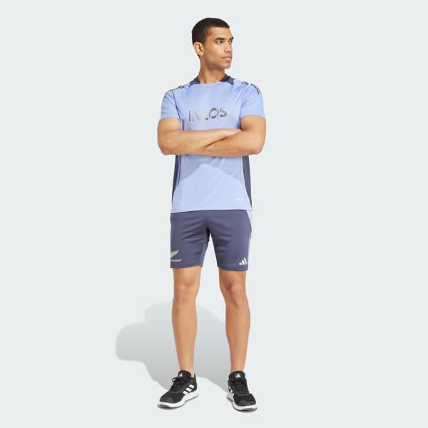 Blue All Blacks Rugby AEROREADY Short Sleeve Tee
