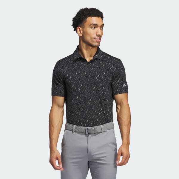Black Ultimate365 Allover Print Polo Shirt