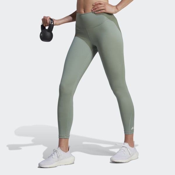 adidas Optime Training Leggings - Grey, Women's Training