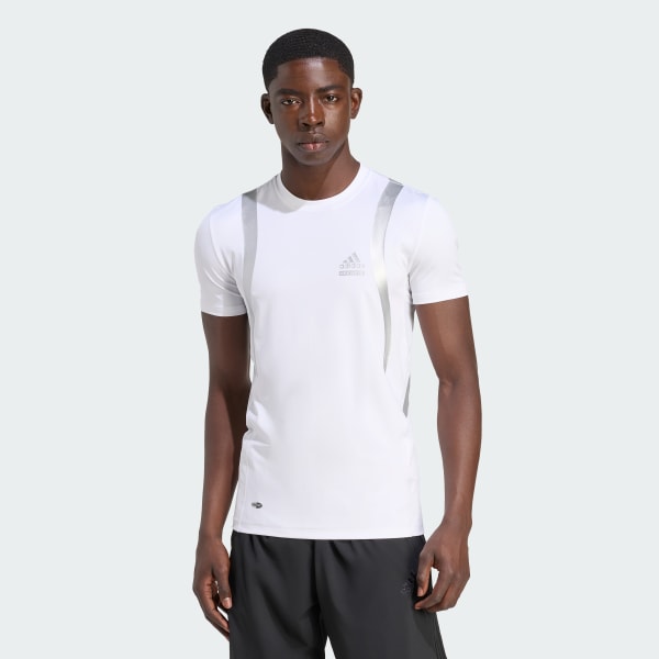 Blanco Camiseta ajustada Techfit Archive