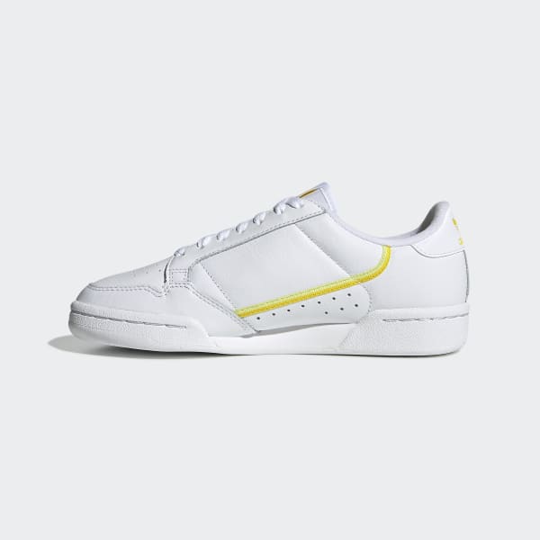 adidas continental 80 white yellow black