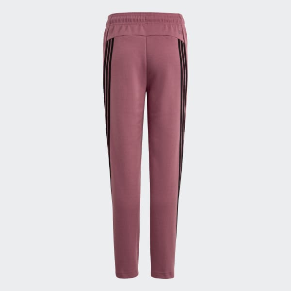 adidas Future Icons 3 Stripes Ankle Length Tracksuit Bottoms Pink adidas UK