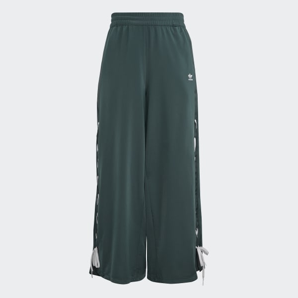 adidas Always Original Laced Wide Leg Pants - Green, Women's Lifestyle