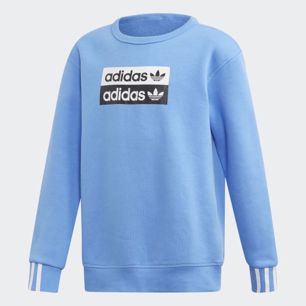 adidas blue crew neck sweatshirt