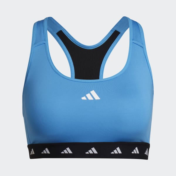 Blu Reggiseno sportivo Powerreact Training Medium-Support Techfit I6419