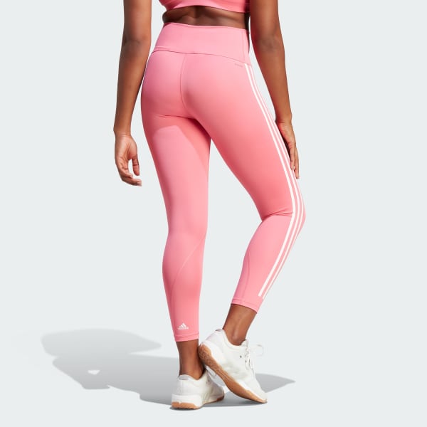 adidas Optime TrainIcons 3-Stripes 7/8 Leggings - Pink | Women's Training |  adidas US