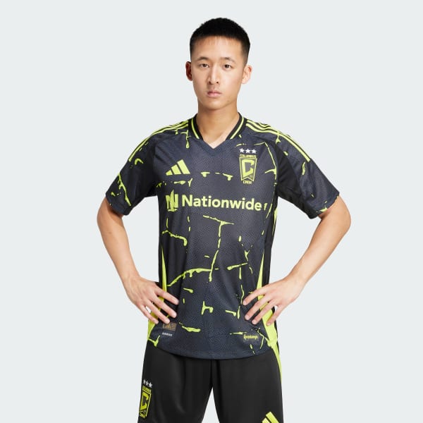 zwart Columbus Crew 25/26 Authentiek Uitshirt