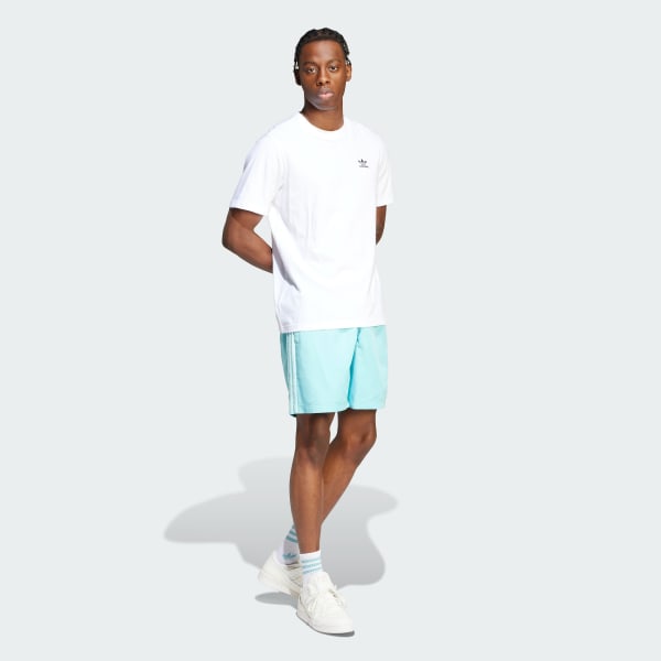 Green Adicolor 3-Stripes 8-Inch Swim Shorts