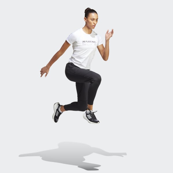 Blanco Polo de Running Run Fast Parley UU585