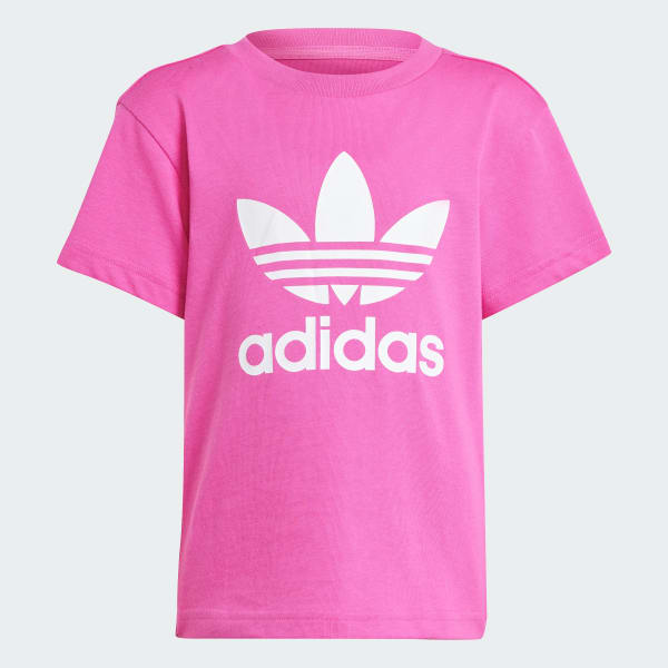 Pink Adicolor Trefoil T-Shirt Kids