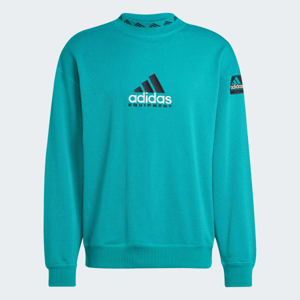 adidas EQT Reflective Crewneck Sweatshirt Green adidas UK