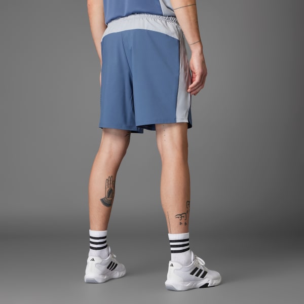 adidas Tech Apparel Colorblock Shorts - Blue | Free Shipping