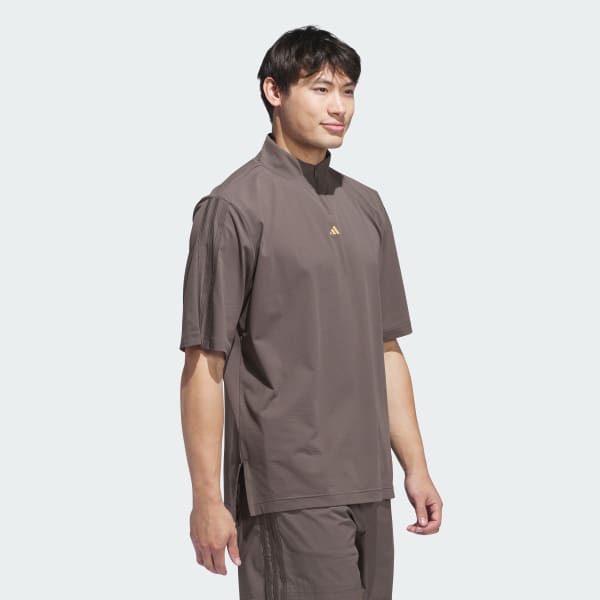 Grey Ultimate365 TWISTKNIT Piqué Mock Polo Shirt