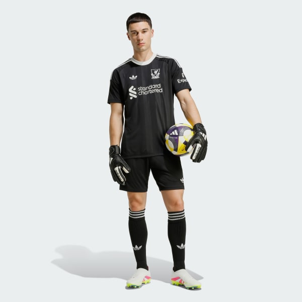 adidas Liverpool FC 25/26 Third Goalkeeper Shorts - Black | Free