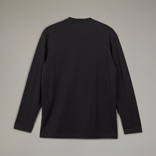 Adidas Y-3 Sail Closure Long Sleeve Tee Black - POIZON